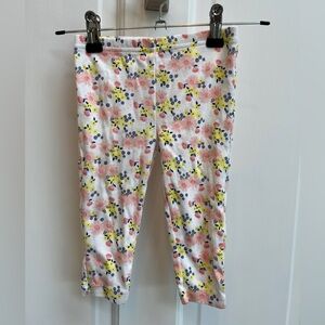 Simple Joys by Carter’s 12M White, Pink, Yellow, Blue Floral Girls Legging Pants